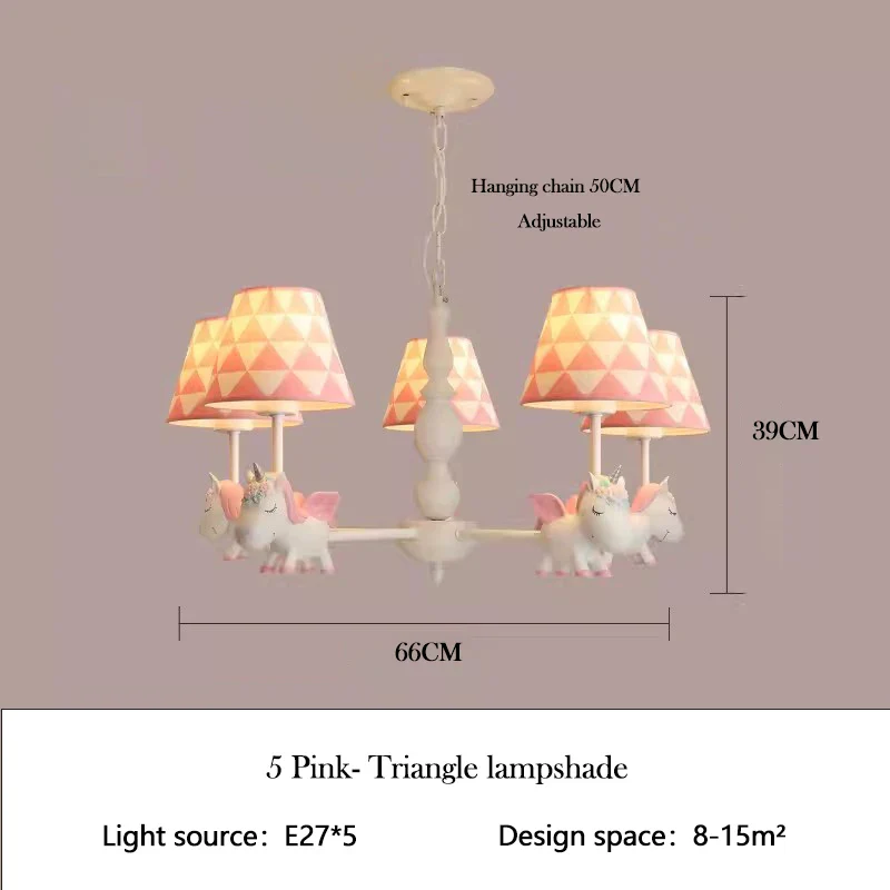 lustre enfant LED rotatif style nordique romantique et chaleureux - Image 17
