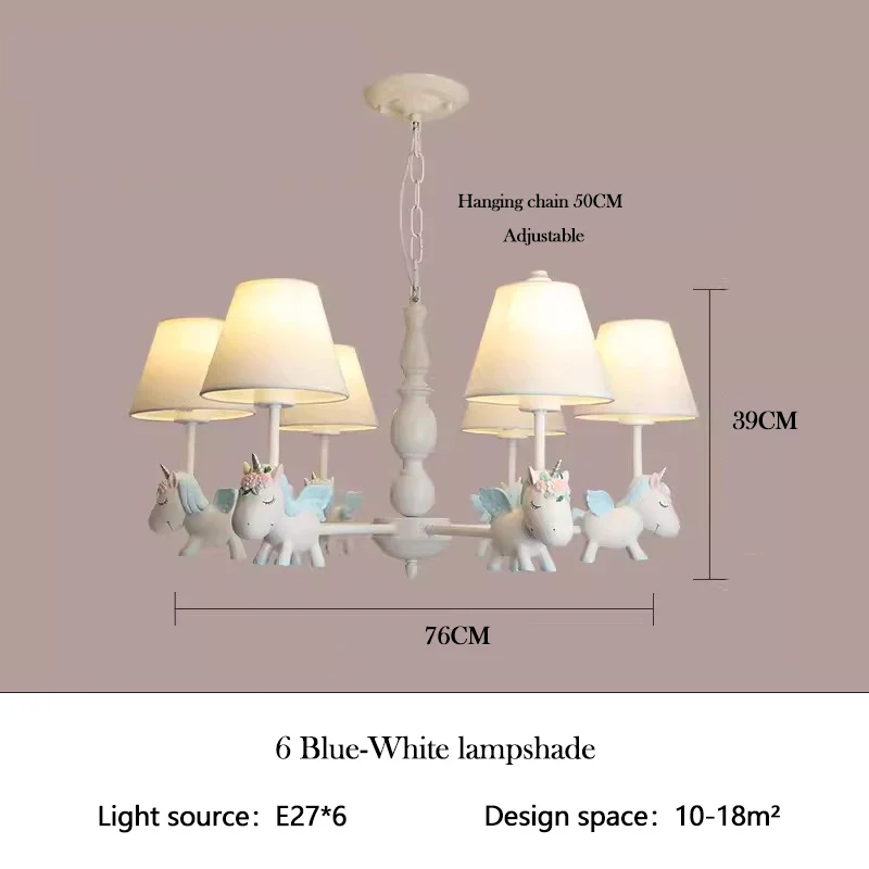 lustre enfant LED rotatif style nordique romantique et chaleureux - Image 18