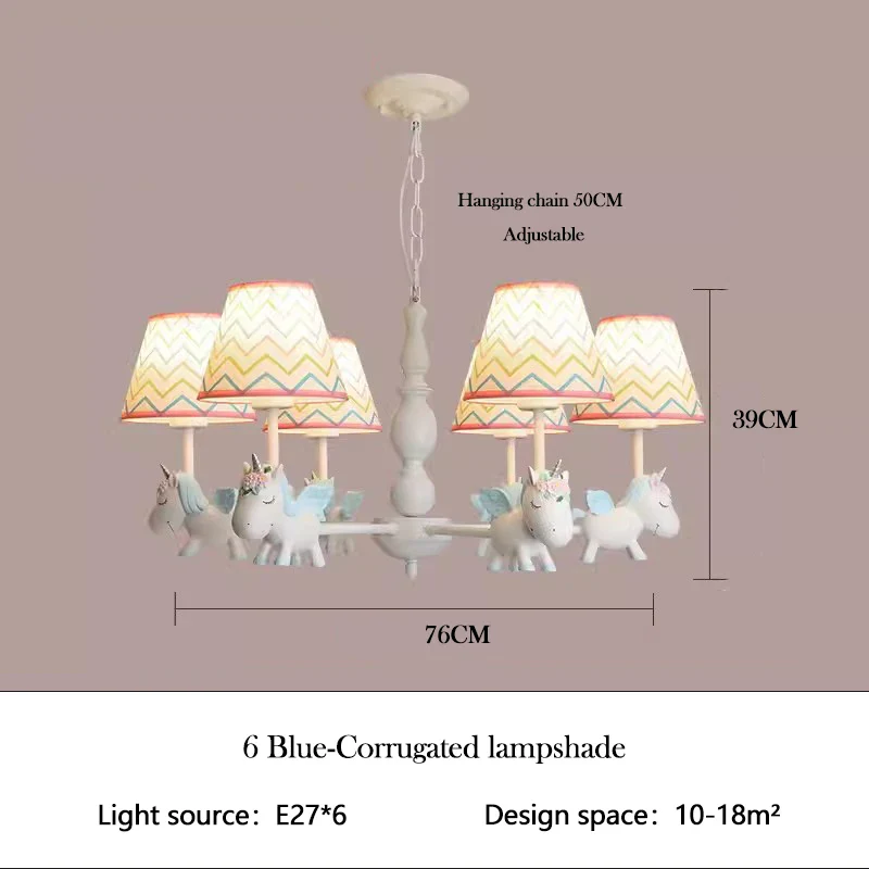 lustre enfant LED rotatif style nordique romantique et chaleureux - Image 19