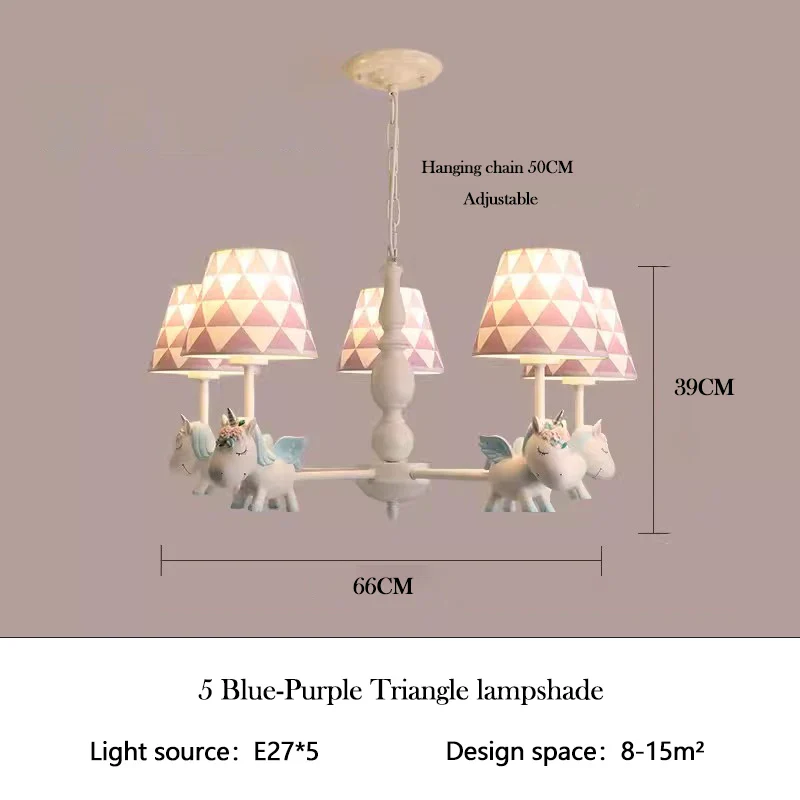 lustre enfant LED rotatif style nordique romantique et chaleureux - Image 20