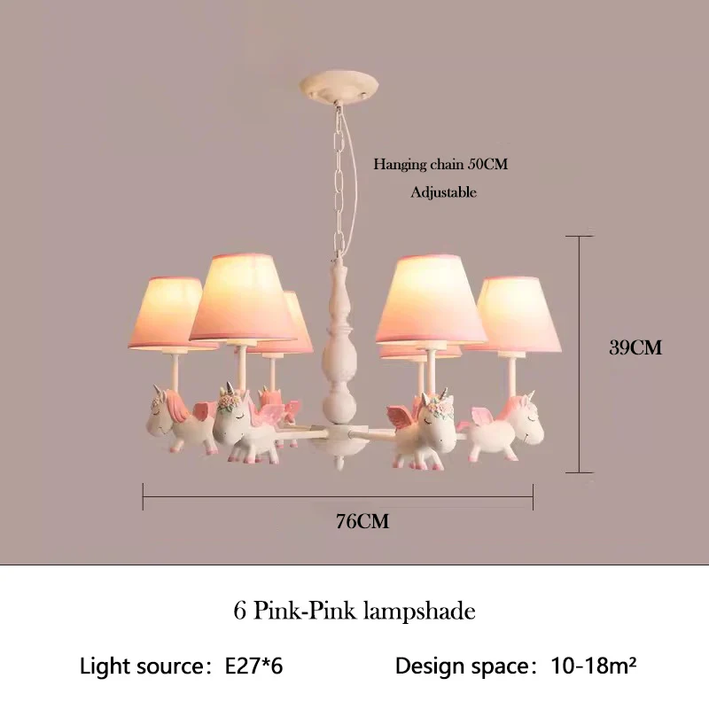 lustre enfant LED rotatif style nordique romantique et chaleureux - Image 21