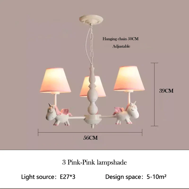 lustre enfant LED rotatif style nordique romantique et chaleureux - Image 7