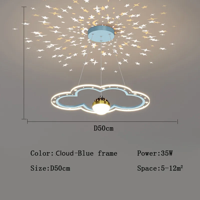 lustre étoile créatif lumineux pour chambre d'enfants - Image 11