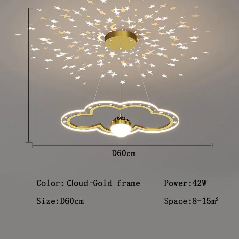 lustre étoile créatif lumineux pour chambre d'enfants - Image 12