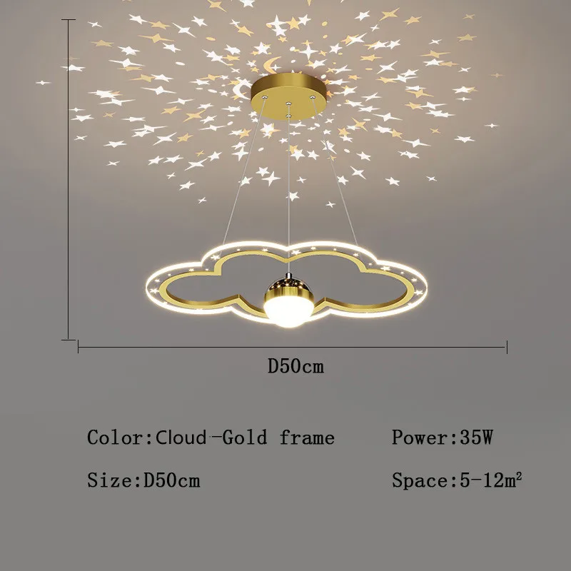 lustre étoile créatif lumineux pour chambre d'enfants - Image 13