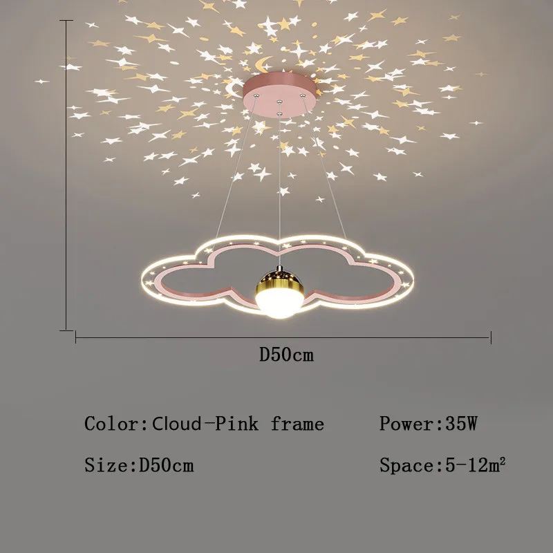lustre étoile créatif lumineux pour chambre d'enfants - Image 15