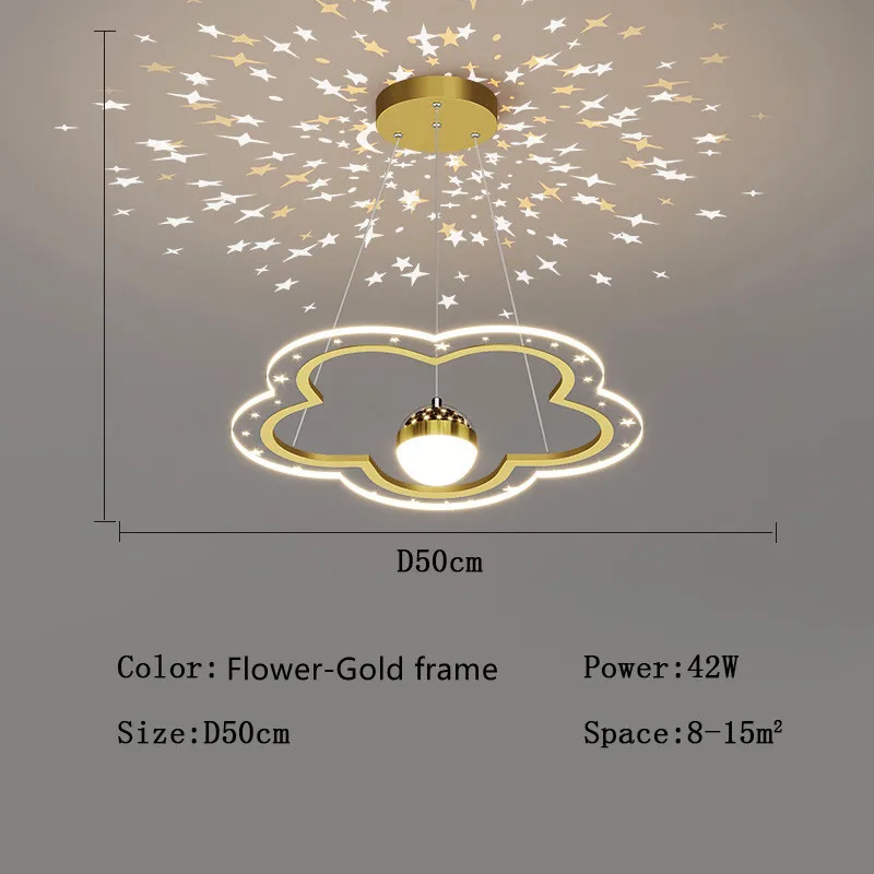 lustre étoile créatif lumineux pour chambre d'enfants - Image 19