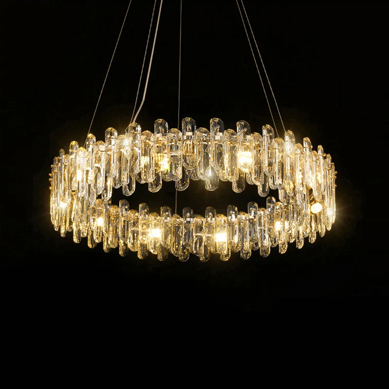 lustre glamour moderne en cristal clair pour intérieur - Image 3