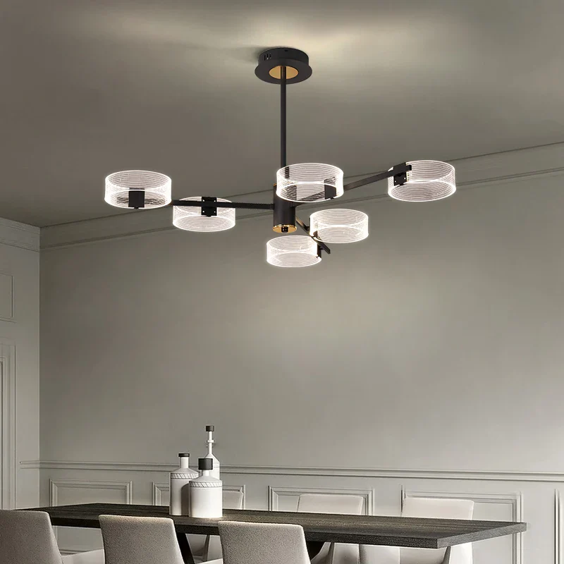 lustre industriel acrylique led pour éclairage intérieur décoratif - Image 3