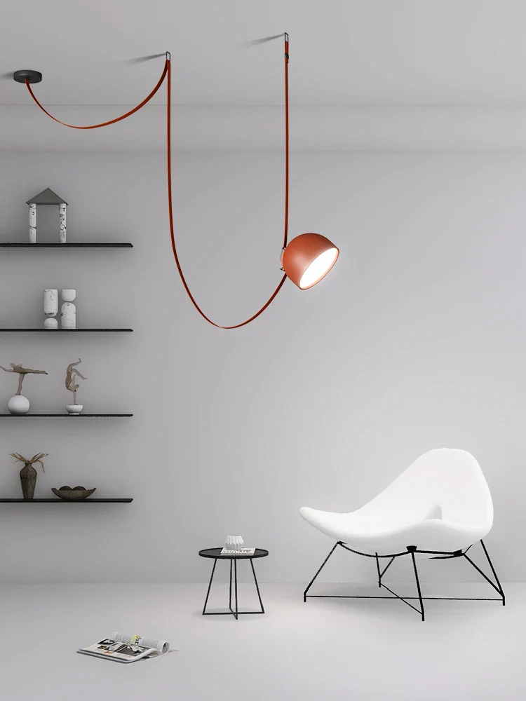 lustre led artistique en forme de ceinture pour intérieur - Image 2