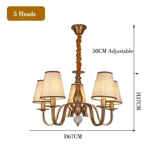 lustre led classique américain pour une décoration rustique élégante - Image 11