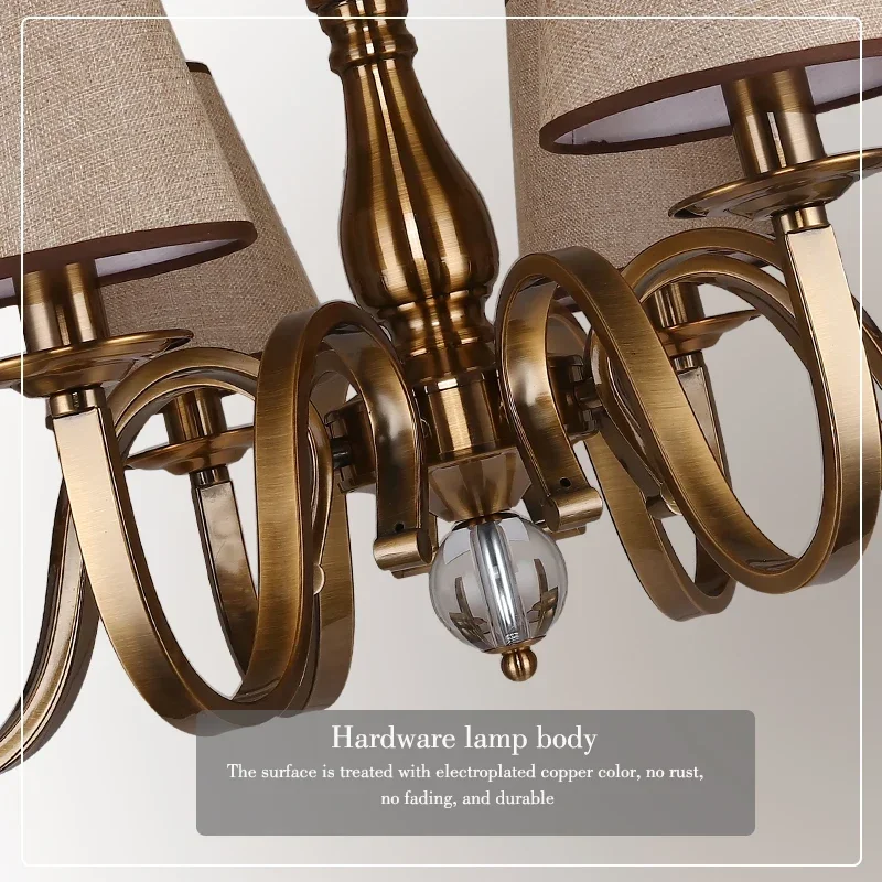 lustre led classique américain pour une décoration rustique élégante - Image 6