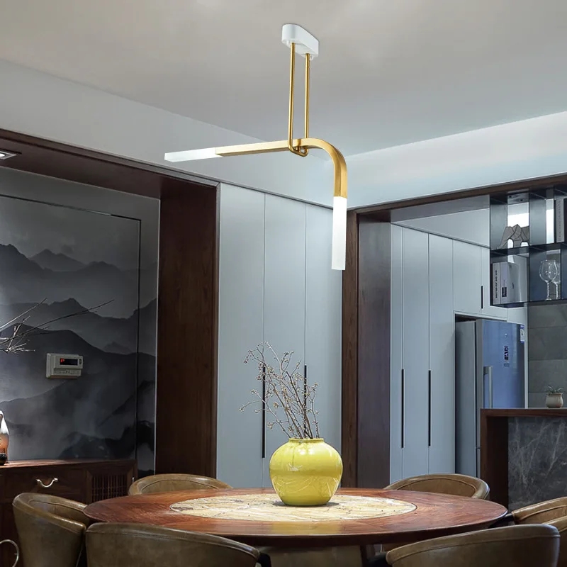 lustre led créatif en forme de u pour éclairage moderne - Image 4