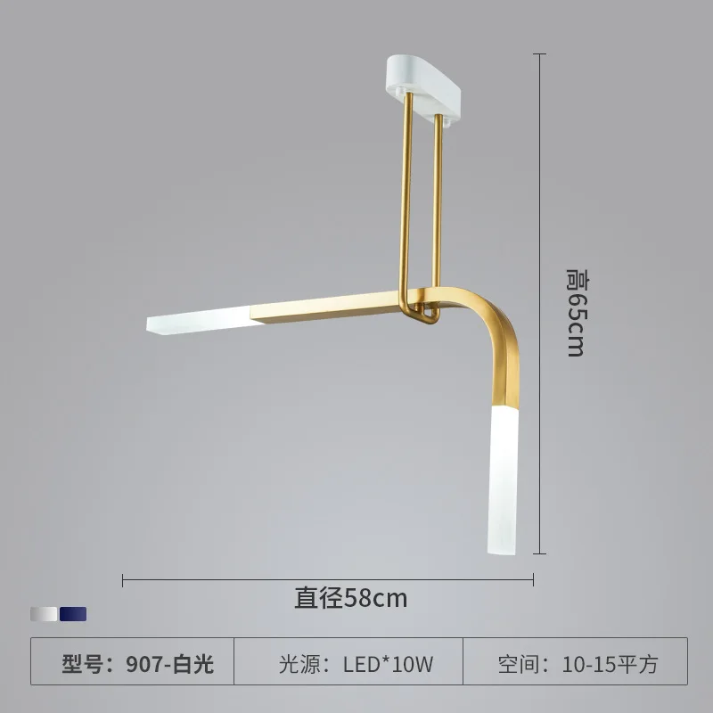 lustre led créatif en forme de u pour éclairage moderne - Image 7