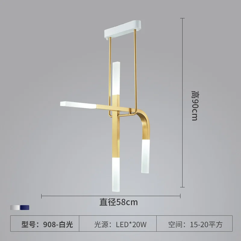 lustre led créatif en forme de u pour éclairage moderne - Image 8