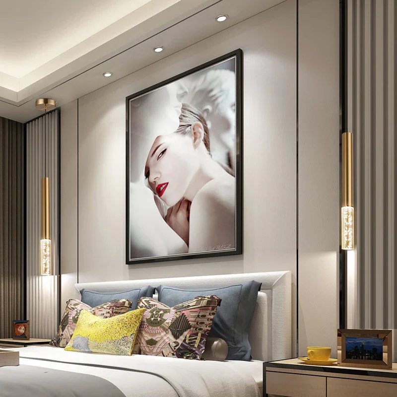 lustre led cristal éclairage double source haut bas gradation - Image 5