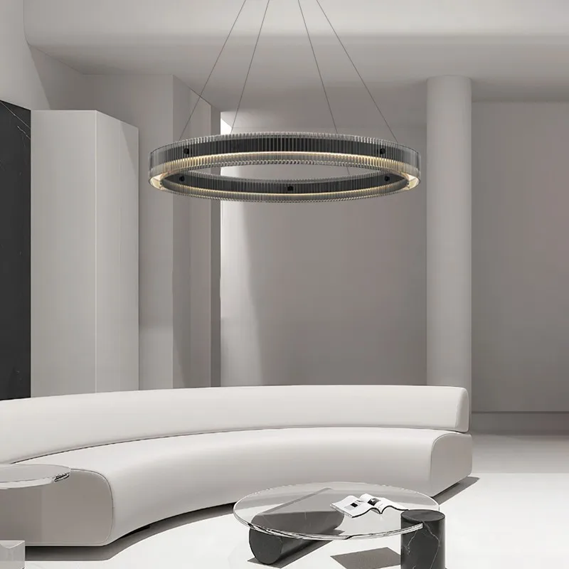 lustre led en anneau design nordique style italien moderne - Image 2