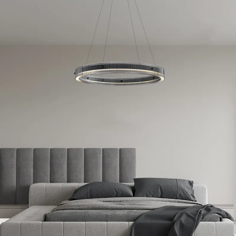 lustre led en anneau design nordique style italien moderne - Image 3