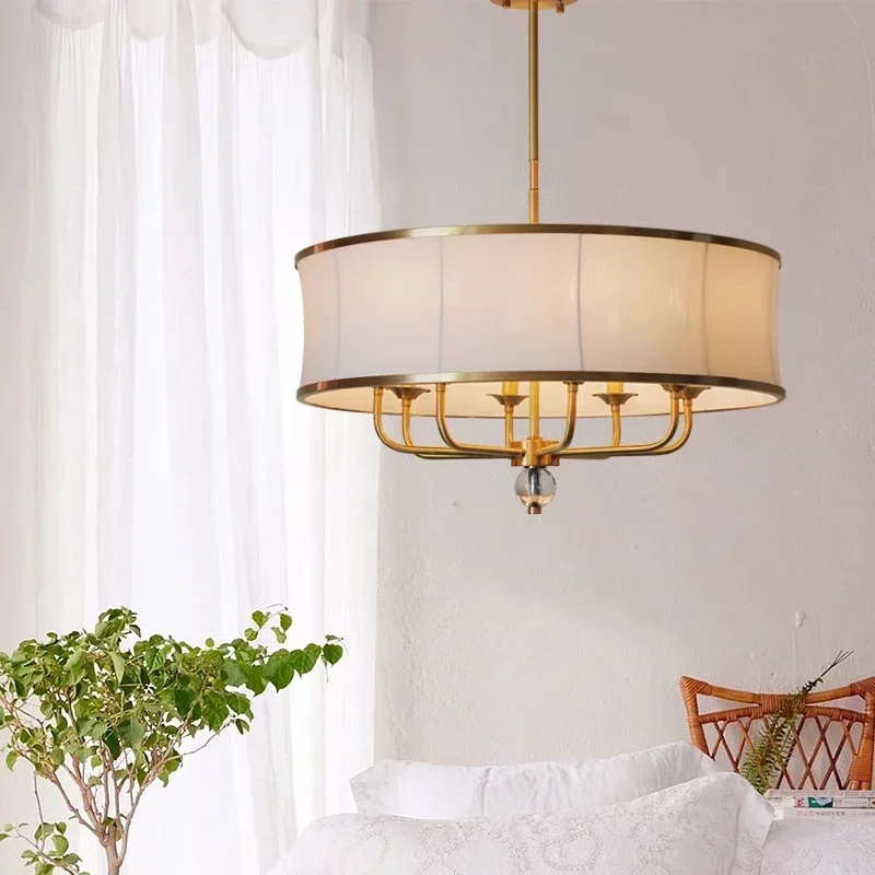 lustre LED en tissu pour décoration intérieure moderne - Image 2