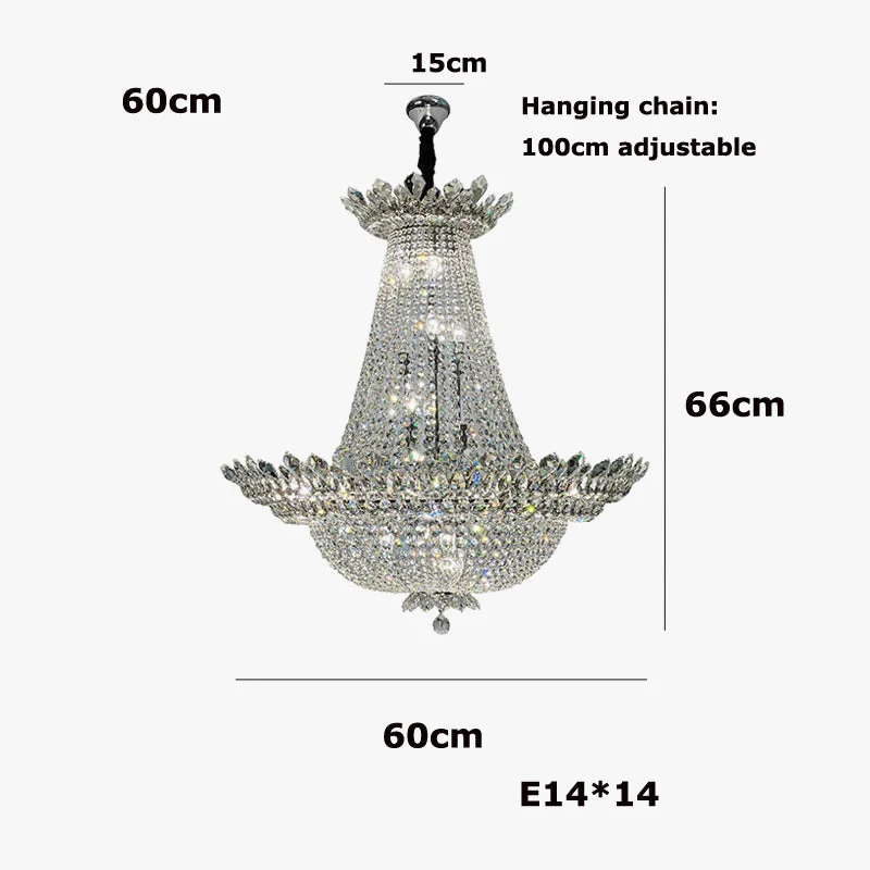 lustre led k9 cristal à intensité variable design moderne 2024 - Image 6