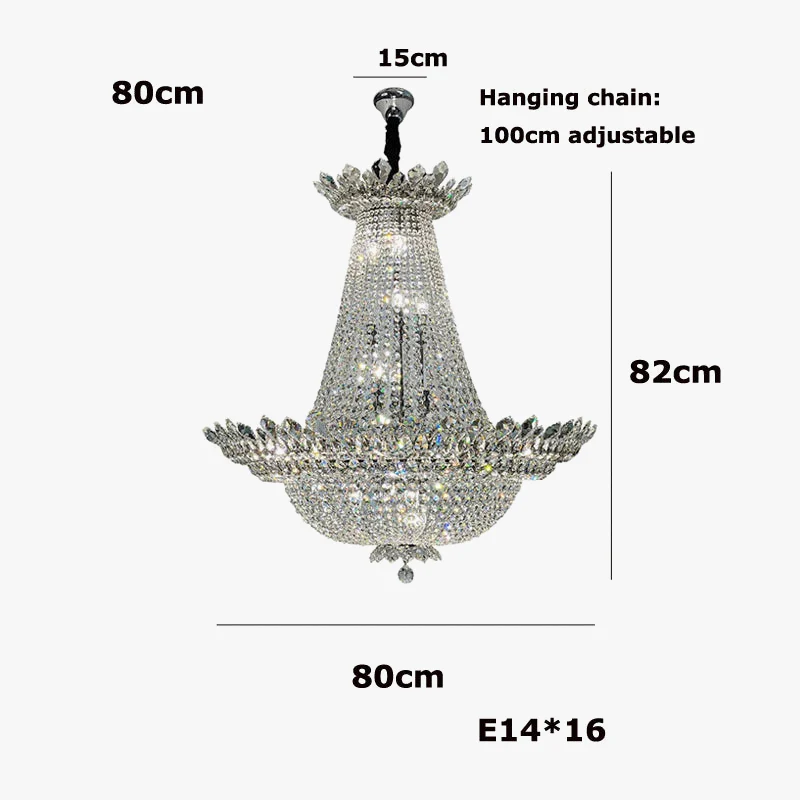 lustre led k9 cristal à intensité variable design moderne 2024 - Image 8