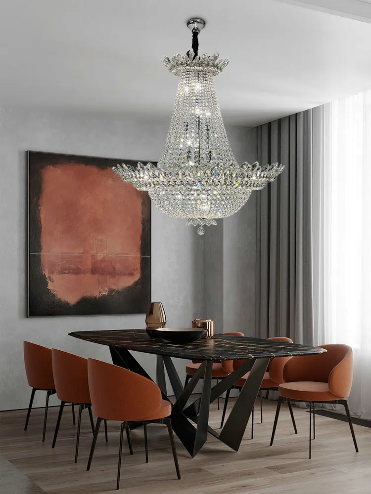 lustre led k9 cristal palace à intensité variable pour un éclairage élégant - Image 3