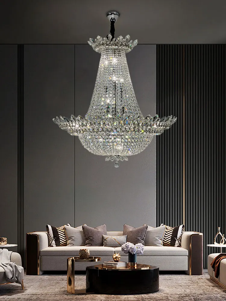 lustre led k9 cristal palace à intensité variable pour un éclairage élégant - Image 4