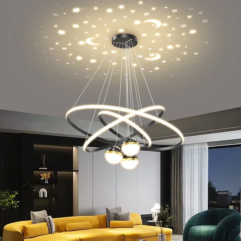 lustre led moderne ciel étoilé pour décoration intérieure - Image 3
