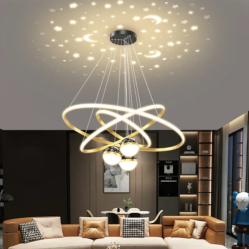 lustre led moderne ciel étoilé pour décoration intérieure - Image 4