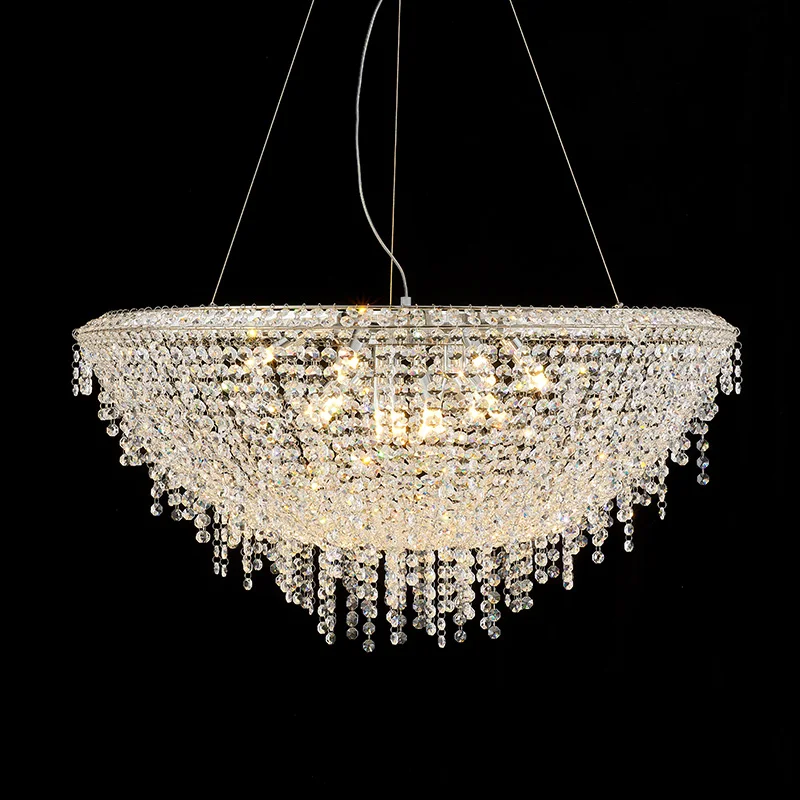 lustre led moderne de luxe en cristal pour hôtel duplex villa - Image 5