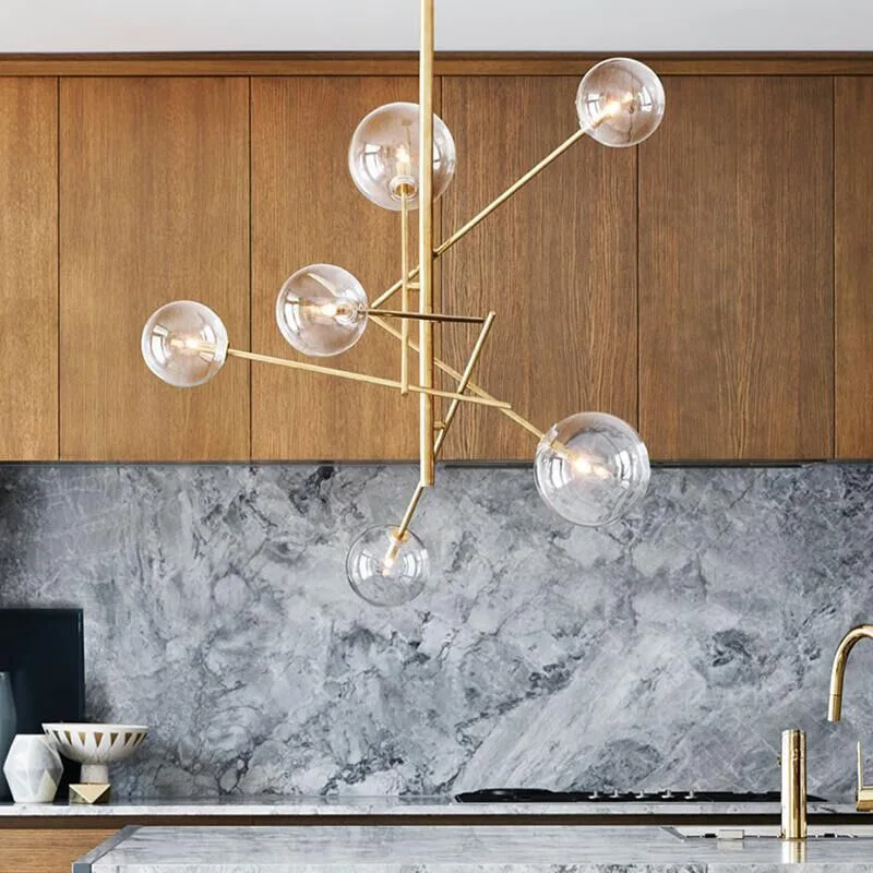 lustre led moderne design nordique pour un éclairage intérieur élégant - Image 2