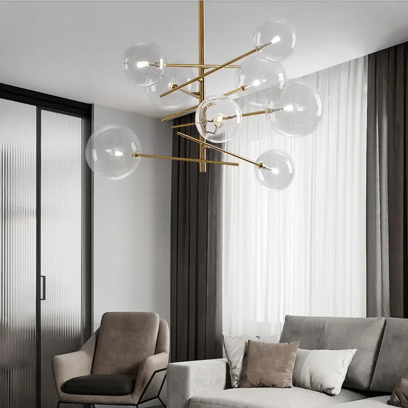 lustre led moderne design nordique pour un éclairage intérieur élégant - Image 4