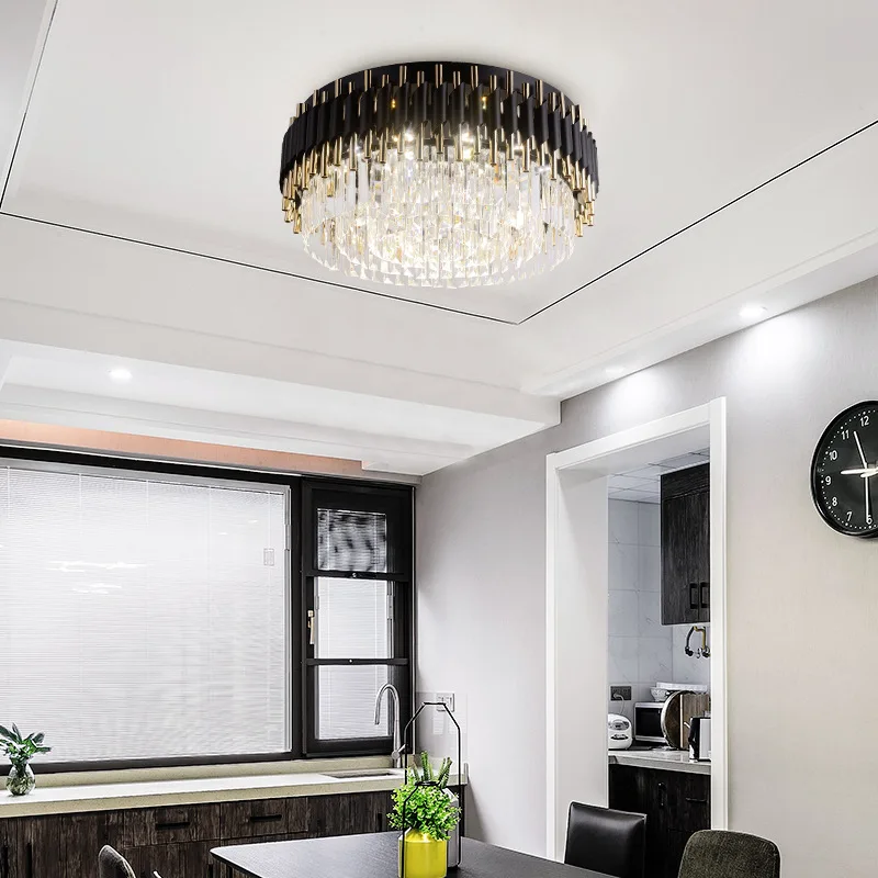 lustre led moderne en cristal de luxe éclairage décoratif - Image 4