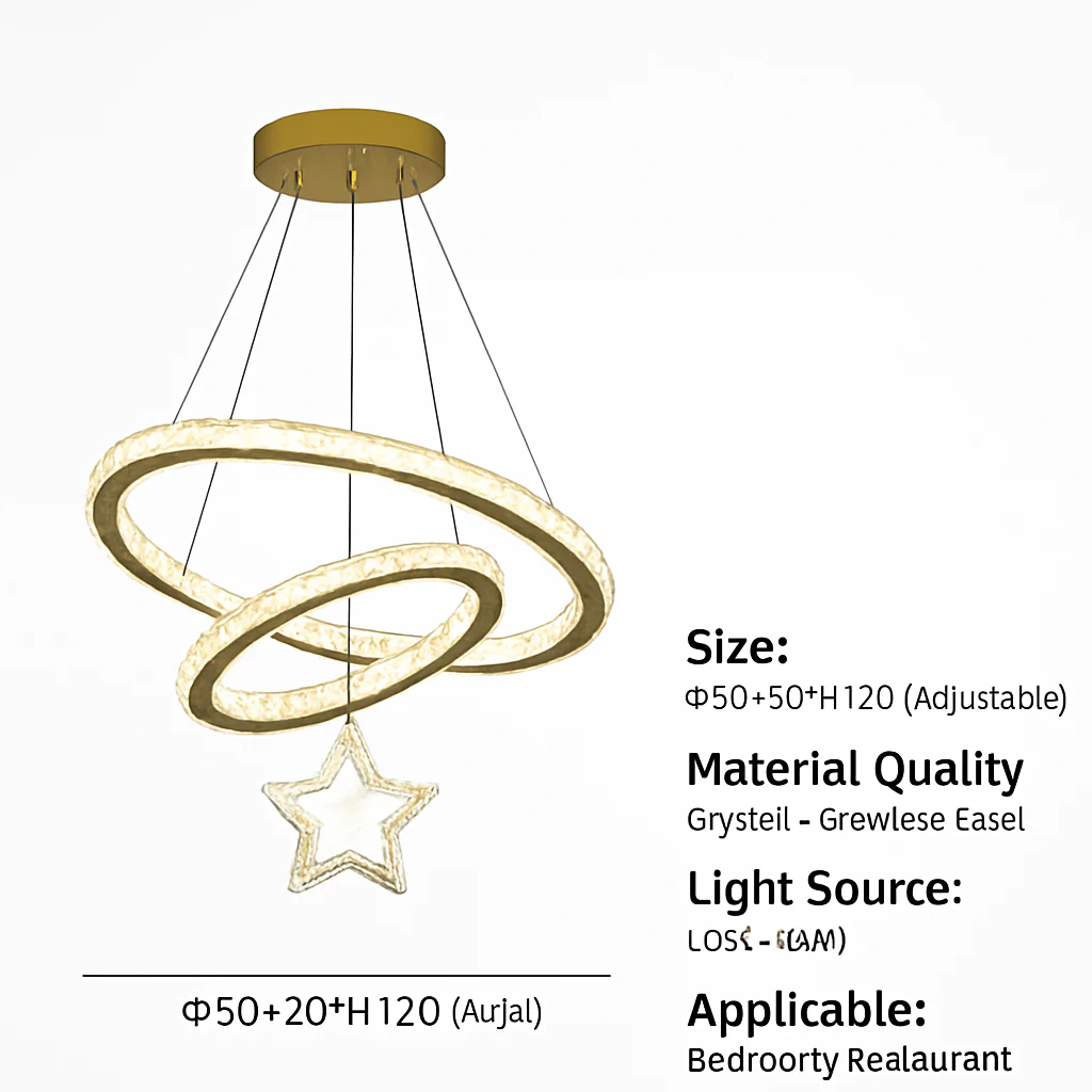 lustre led moderne en cristal pour éclairage intérieur - Image 7
