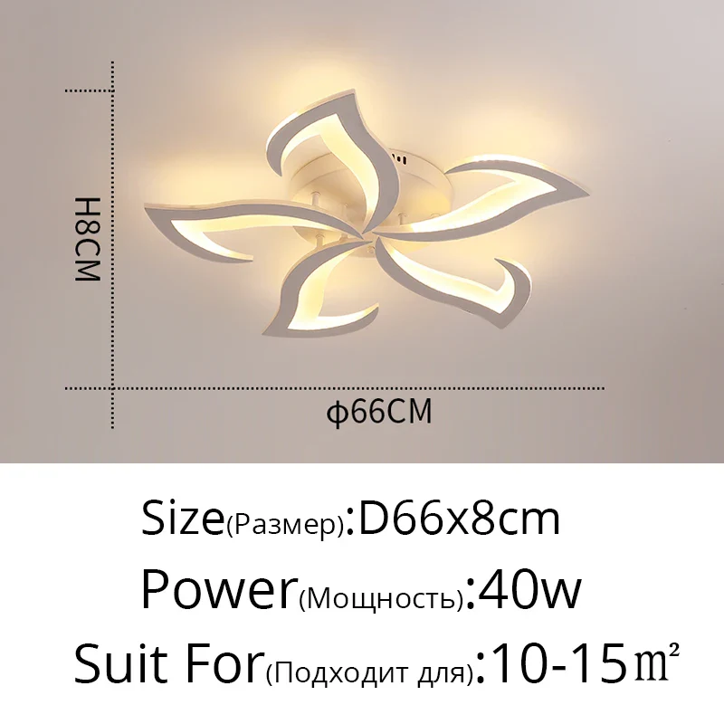 lustre led moderne en fer avec éclairage acrylique pour intérieur - Image 11