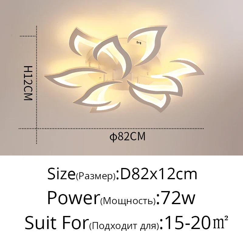lustre led moderne en fer avec éclairage acrylique pour intérieur - Image 12