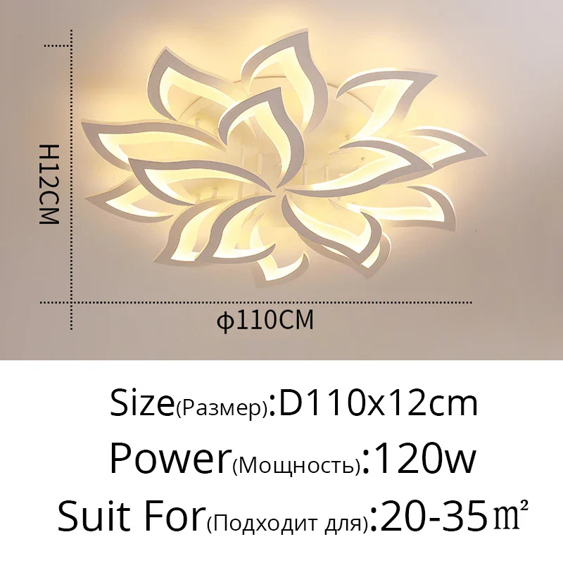 lustre led moderne en fer avec éclairage acrylique pour intérieur - Image 14
