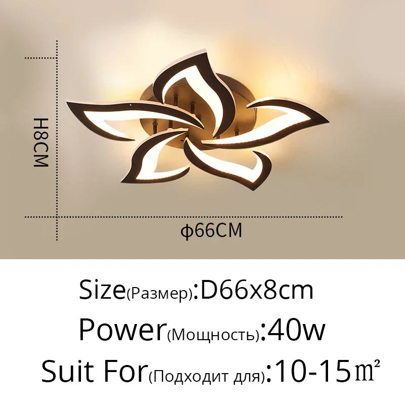 lustre led moderne en fer avec éclairage acrylique pour intérieur - Image 16