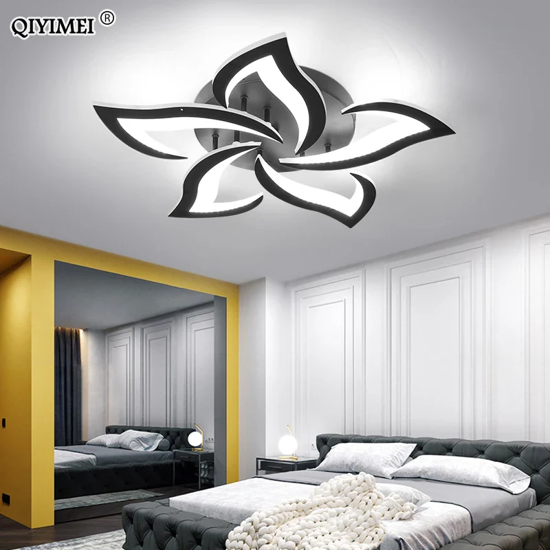 lustre led moderne en fer avec éclairage acrylique pour intérieur - Image 4