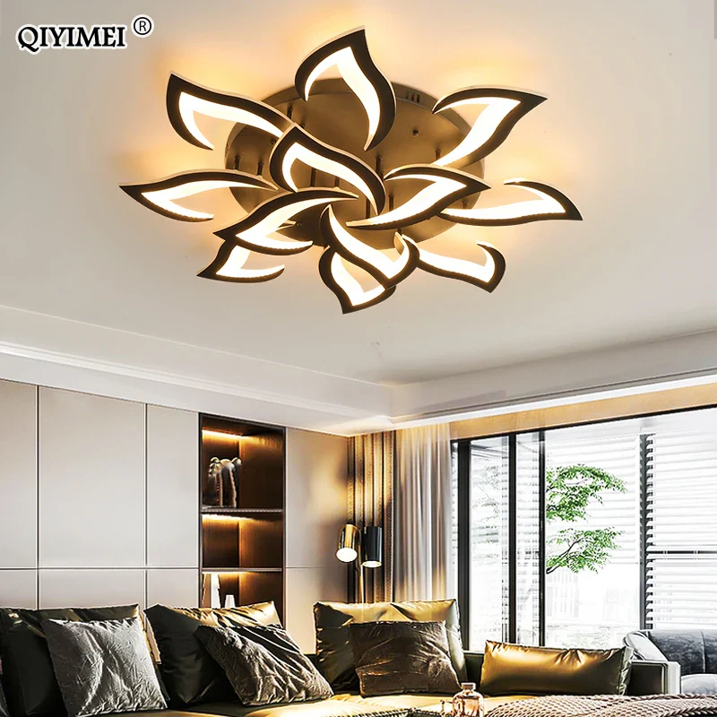 lustre led moderne en fer avec éclairage acrylique pour intérieur - Image 5