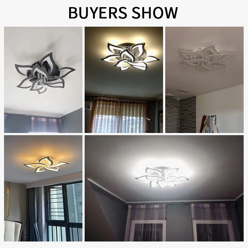 lustre led moderne en fer avec éclairage acrylique pour intérieur - Image 6