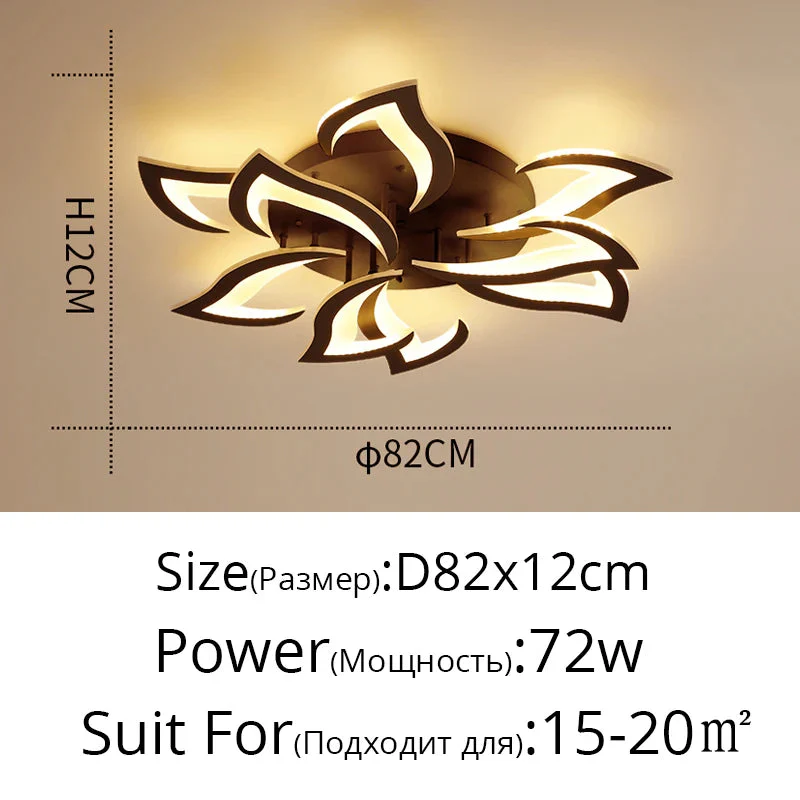 lustre led moderne en fer avec éclairage acrylique pour intérieur - Image 7
