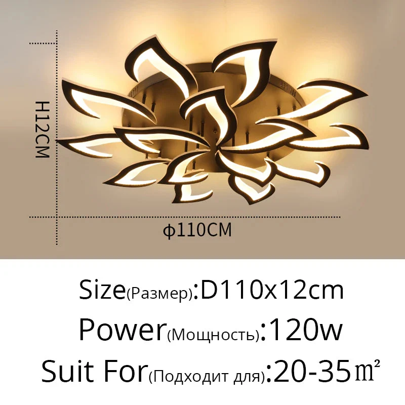 lustre led moderne en fer avec éclairage acrylique pour intérieur - Image 9