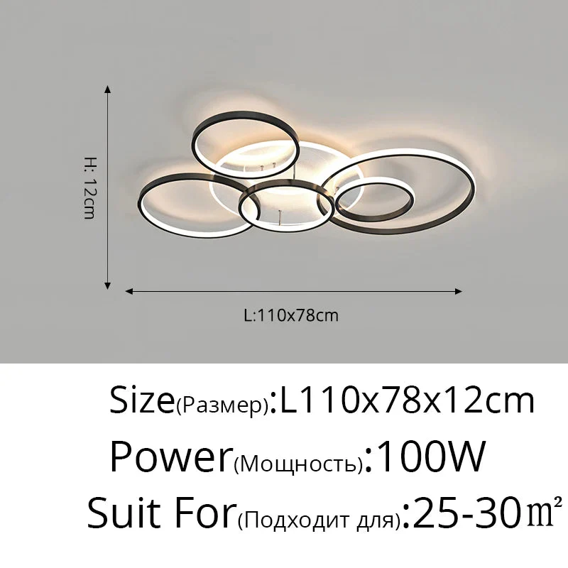 lustre led moderne minimaliste à intensité variable pour éclairage intérieur - Image 9