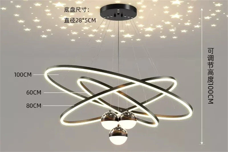 lustre led romantique projecteur de ciel étoilé avec télécommande - Image 12