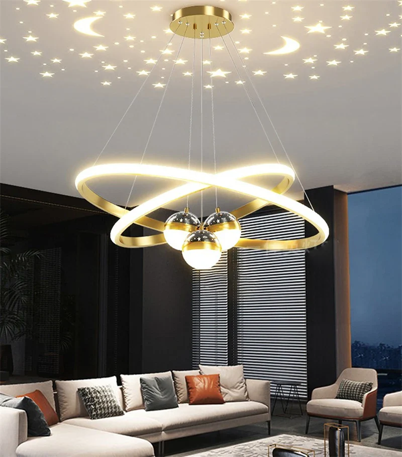 lustre led romantique projecteur de ciel étoilé avec télécommande - Image 3