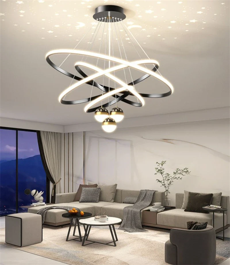 lustre led romantique projecteur de ciel étoilé avec télécommande - Image 4