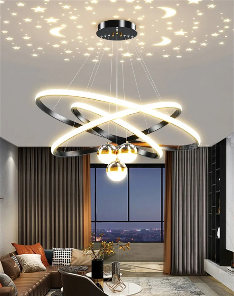 lustre led romantique projecteur de ciel étoilé avec télécommande - Image 6