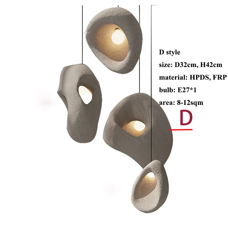 lustre led wabi-sabi moderne irrégulier pour décoration loft - Image 11