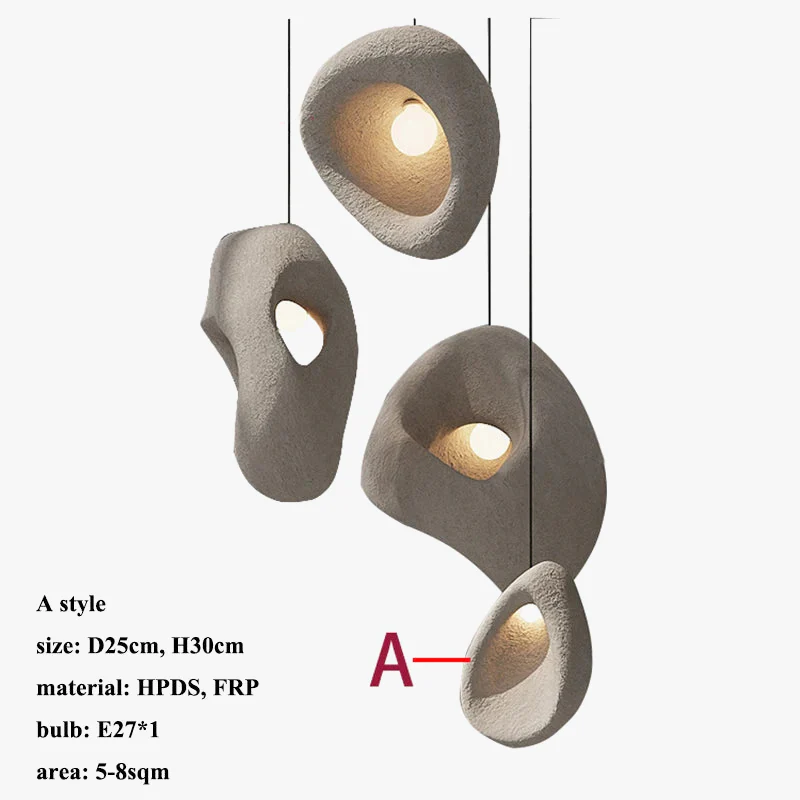 lustre led wabi-sabi moderne irrégulier pour décoration loft - Image 7